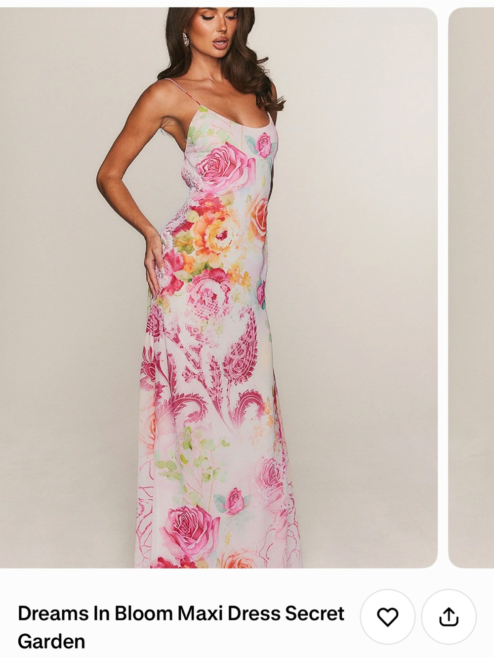 Dream in bloom maxi dress secret garden
